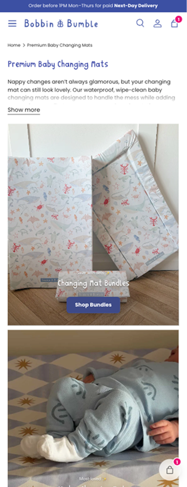 Bobbin and Bumble collection page