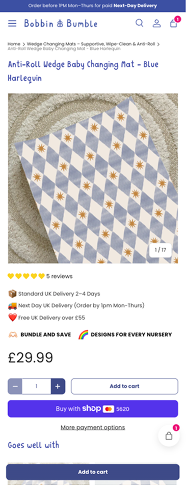 Bobbin and Bumble product page